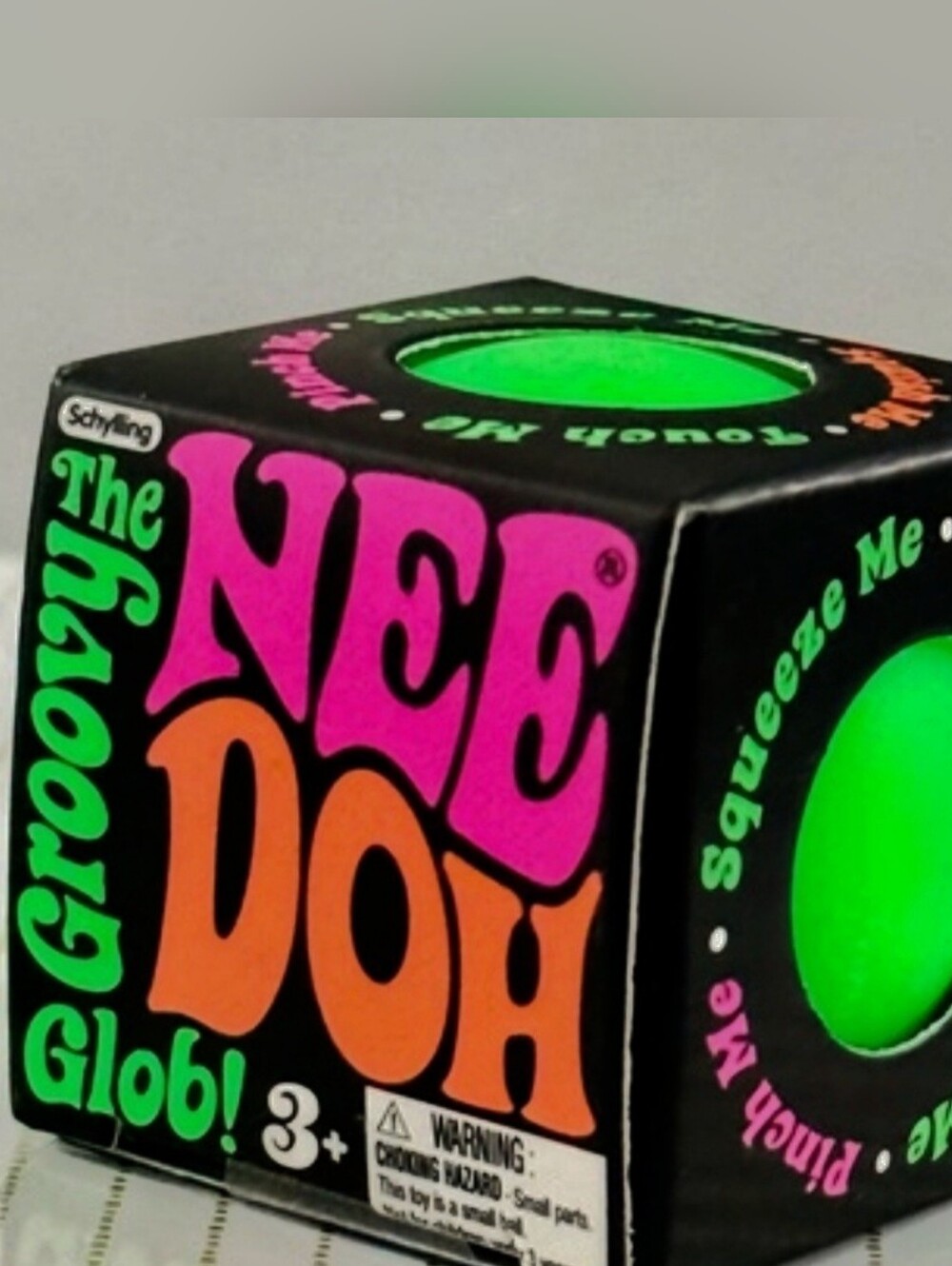 SEALED NEVER OPENED Nee Doh Groovy Glob Squishy Stress Ball - Neon Green